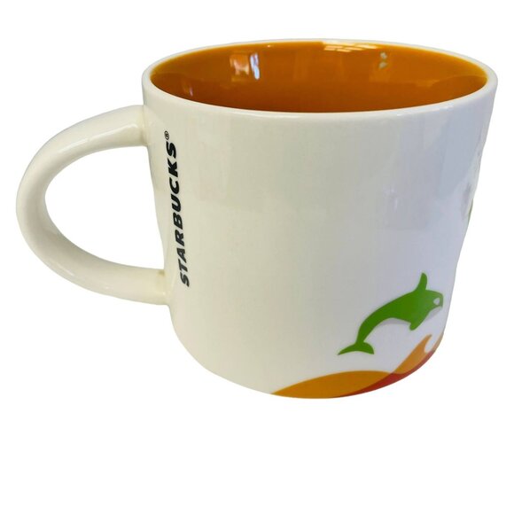 Starbucks You Are Here Collection Orlando Mug - Orange Interior - 14 Oz - Collec - Picture 3 of 8